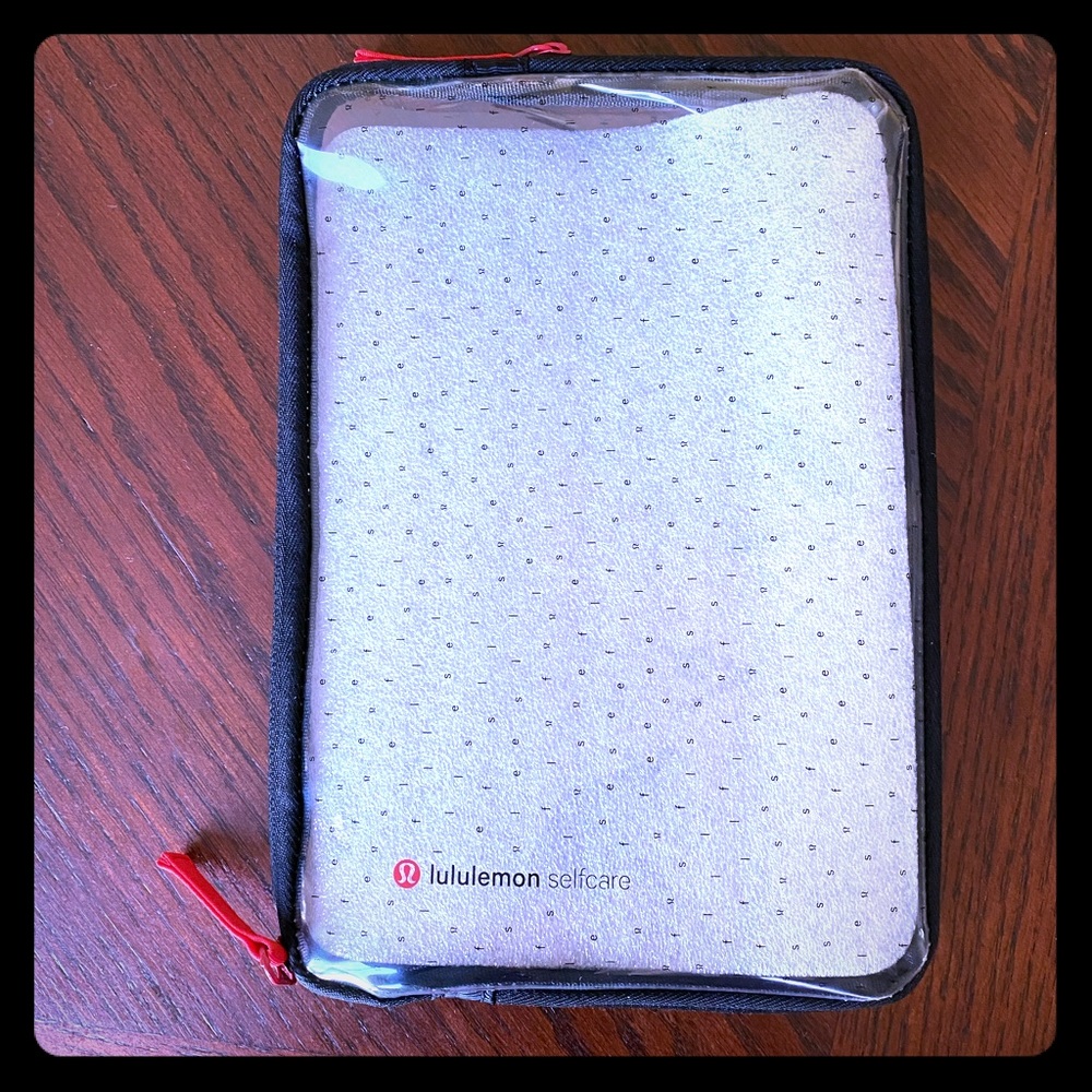 NWOT Lululemon clear self care pouch